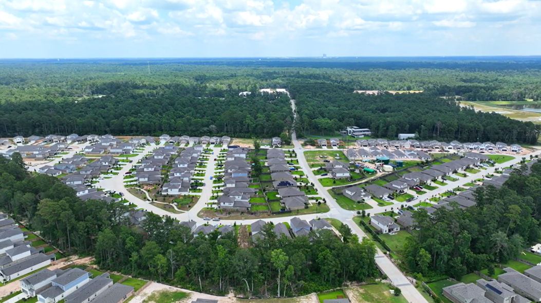 New homes at the Lakes at Black Oak in Magnolia, TX.