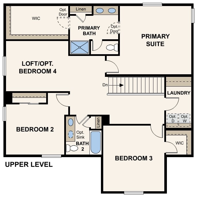 Diagram, engineering drawing. Powell Floorplan, Upper Level