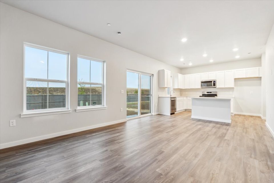 A large empty kitchen.