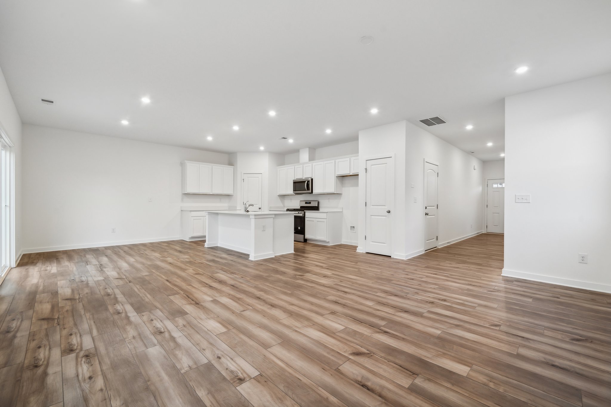 A large empty kitchen.