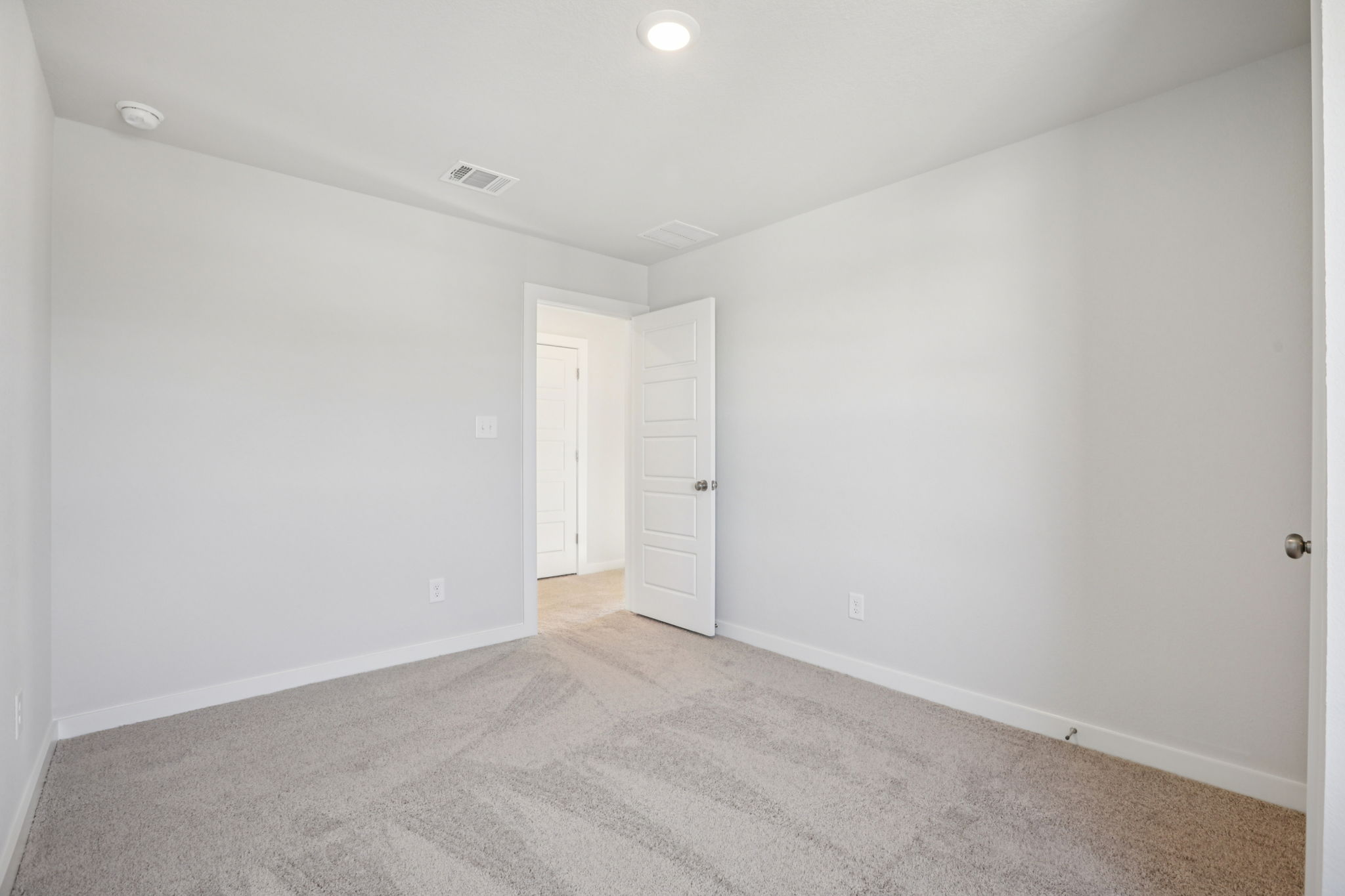 A room with white walls.