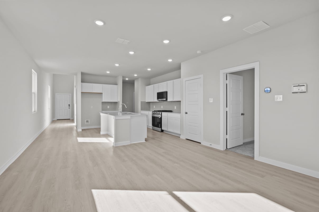 A large empty kitchen.