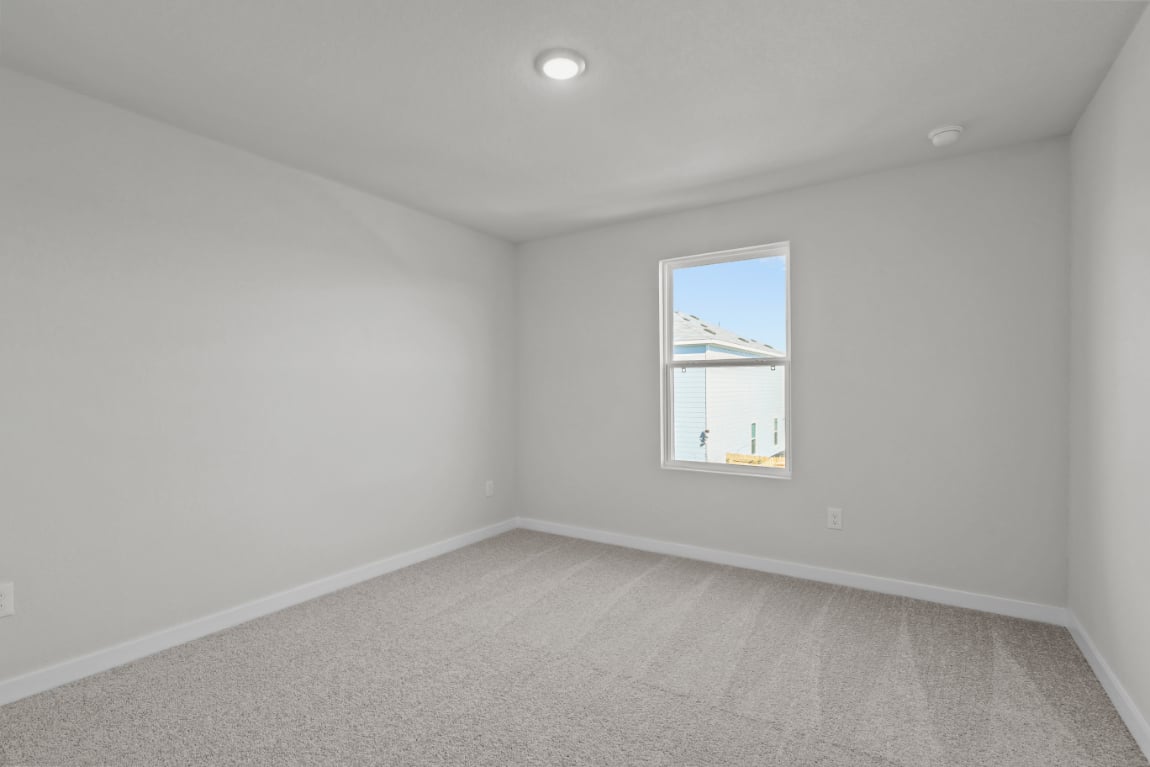 A room with a window.